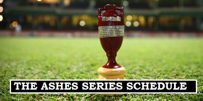 Ashes Matches dates 2017