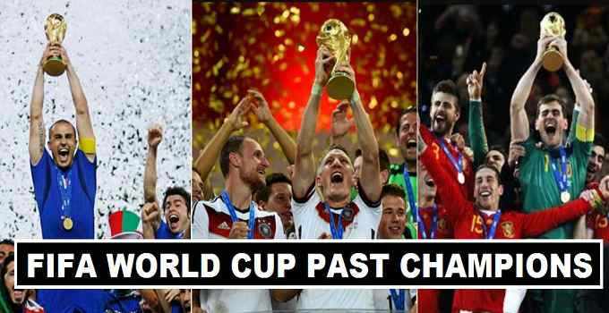 Fifa World Cup Past Champions 1930-2018