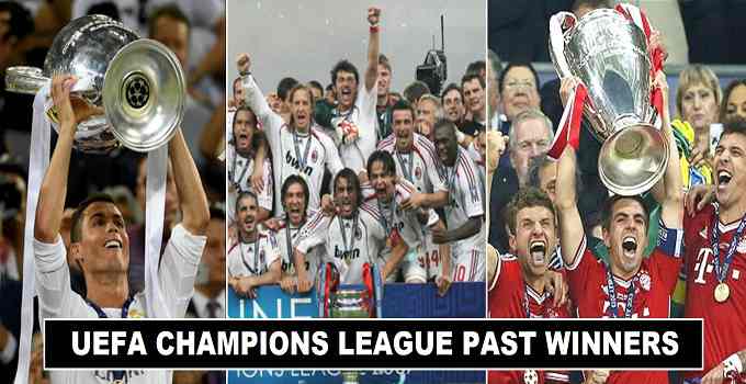 Champions League Past Winners (1955-2018)