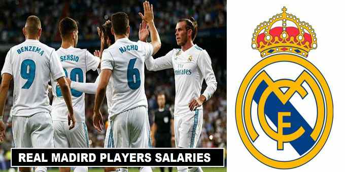 Real Madrid players salaries 2018 weekly wages