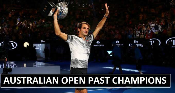 Australian Open Past Winners (1905-2018)