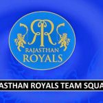 Rajasthan Royals Team Squad IPL 2018